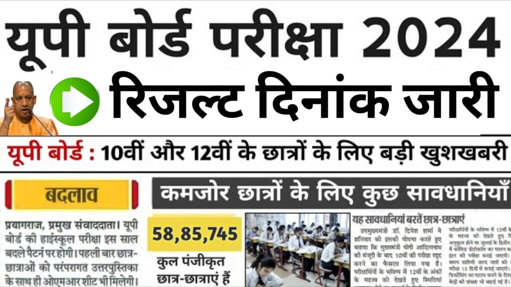 Up Board Result 2024 kab aayega